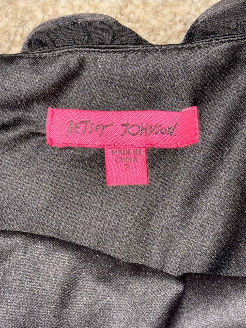 Vintage Betsey Johnson Satin Dress - Picture 4 of 5